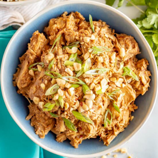 Slow cooker peanut chicken