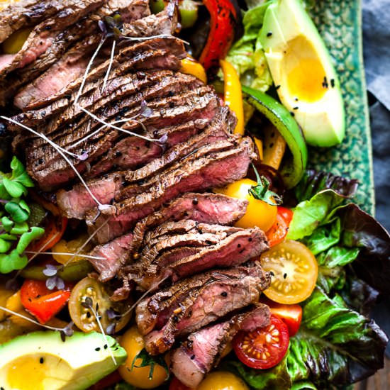 Fajita Salad with Steak