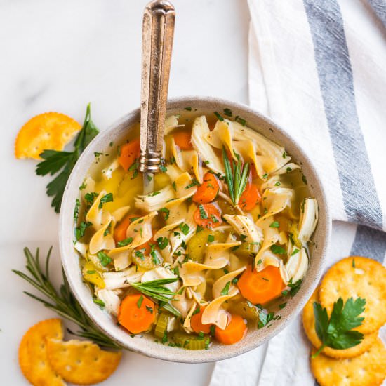 Crock Pot Chicken Noodle Soup