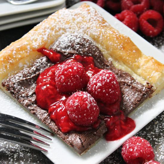 Easy Chocolate Raspberry Tart