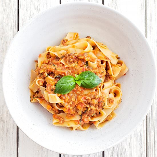 Vegetarian Lentil Bolognese