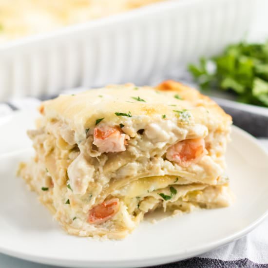 Easy Seafood Lasagna