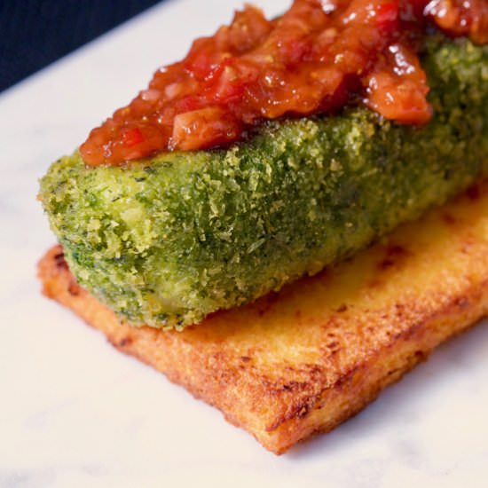 Herb crusted sea bass
