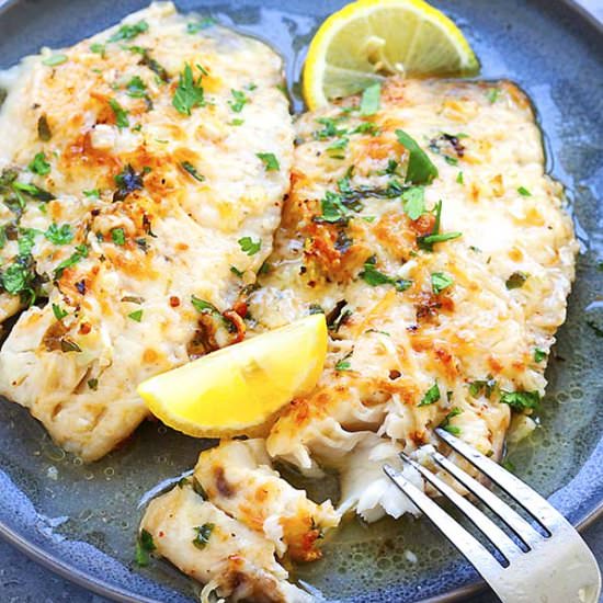 Lemon Parmesan Tilapia
