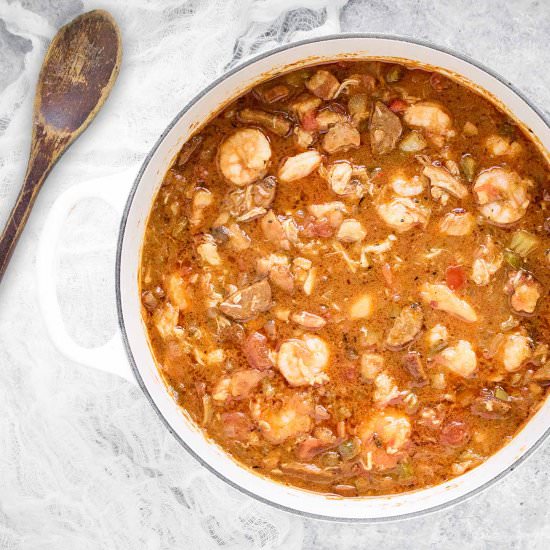 Chicken Seafood Sausage Gumbo