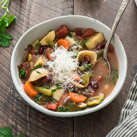 IP Vegetarian Minestrone Soup