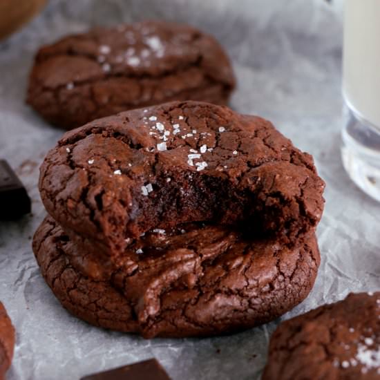 Fudgy Chocolate Brownie Cookies
