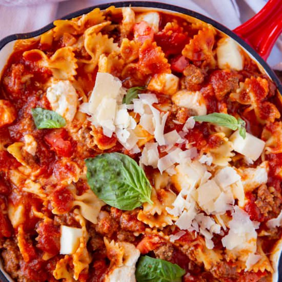Easy Skillet Lasagna