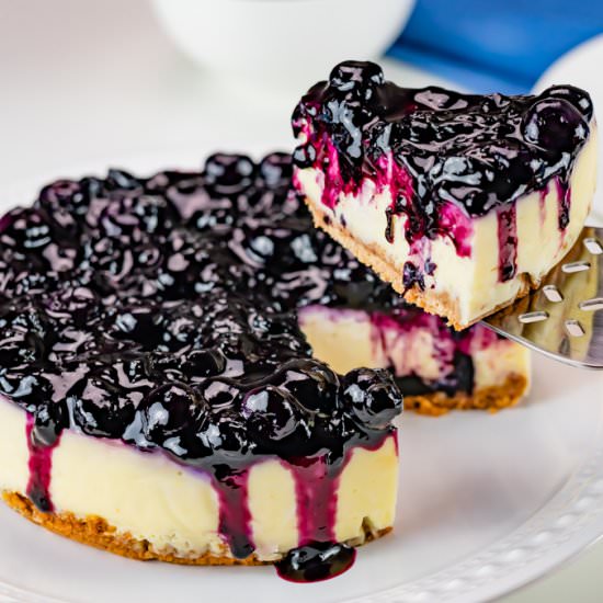 Instant Pot Blueberry Cheesecake