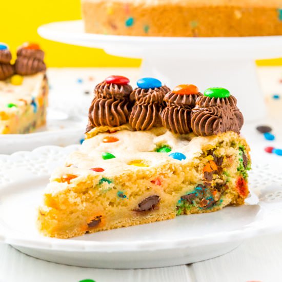 M&M’s Cookie Cake