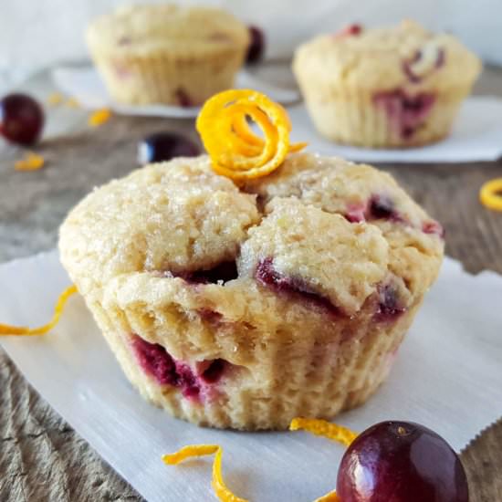 Cranberry Orange Baobab Muffins