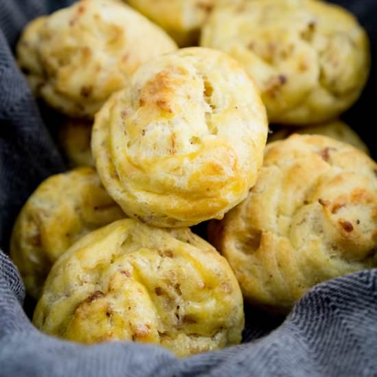 Bacon Parmesan Gougere