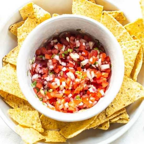 Pico de gallo salsa