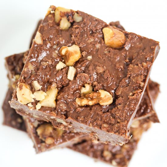 Healthy Dark Chocolate Oat Bars