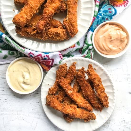 Low Carb Pork Chop Fries Air Fryer