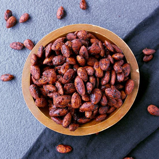 BBQ Roasted Low Carb Almonds