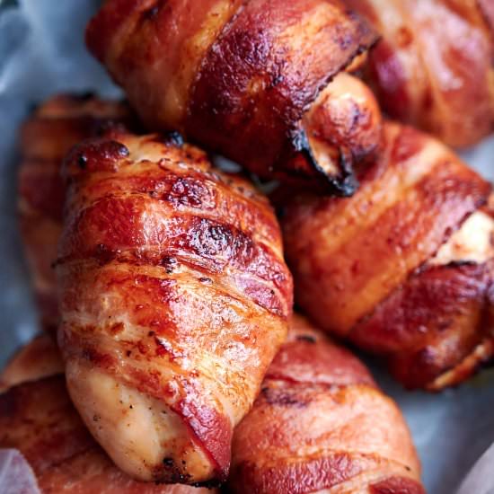 Bacon Wrapped Chicken Thighs