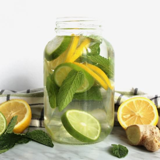 Flavoured Water-Lemon, Mint, Ginger
