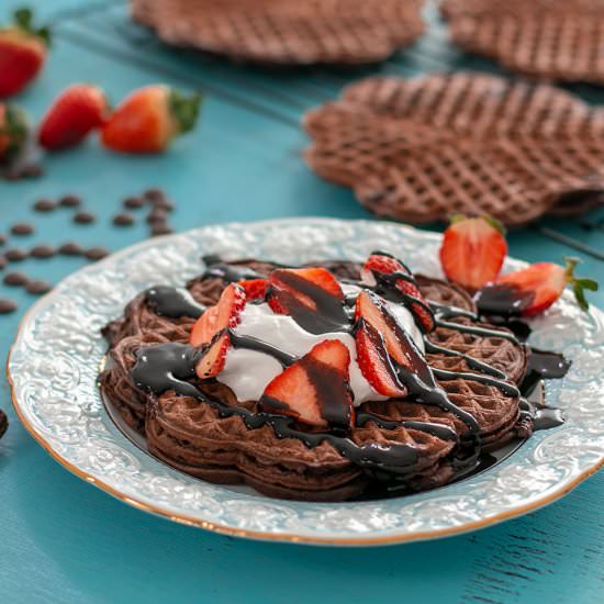 Double Chocolate Waffles
