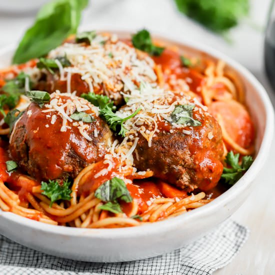 Instant Pot Spaghetti & Meatballs