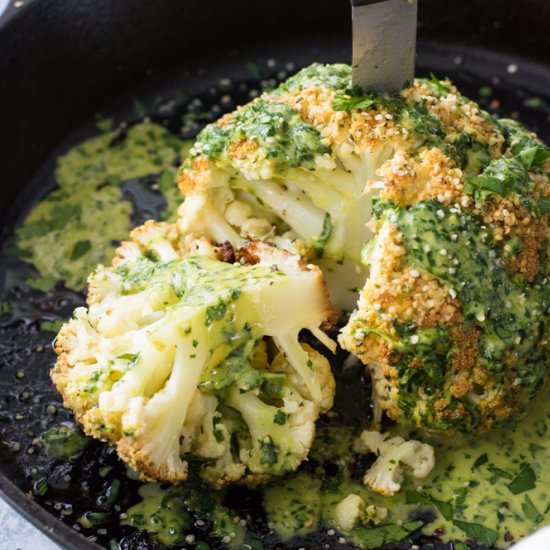 Hemp Seed Roasted Cauliflower