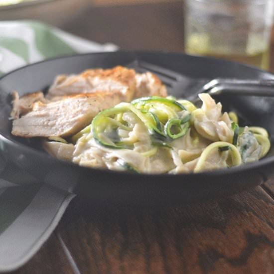 GF Brie Mozzarella Zoodles