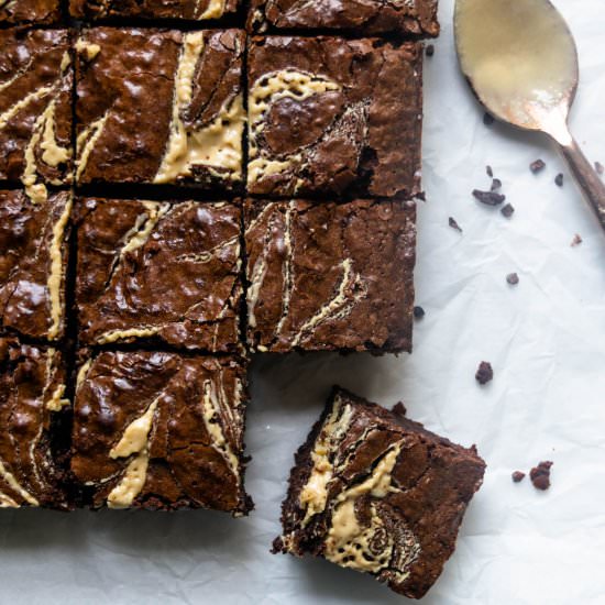 Espresso Tahini Brownies