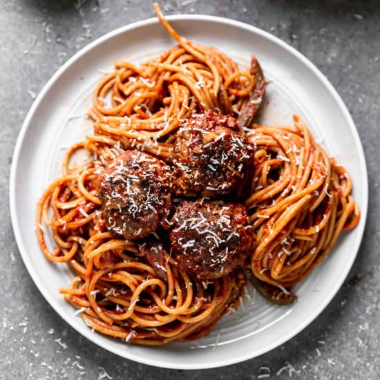 The BEST Spaghetti and Meatballs