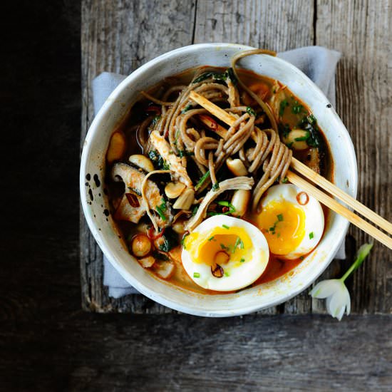 Chicken miso ramen