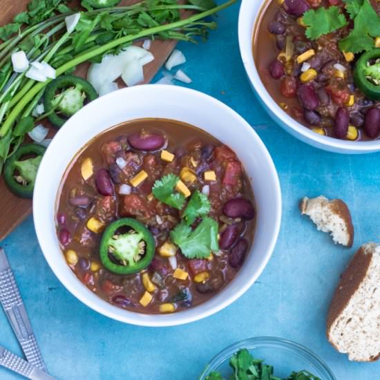 One-Pot Easy Vegan Chili