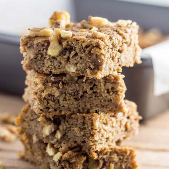 vegan apple cinnamon flapjacks