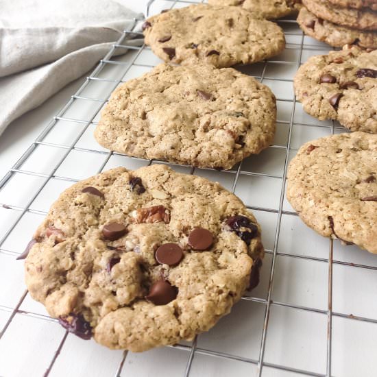 Chocolate, Cranberry, Pecan Cookies