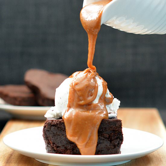 Fudgy Double Chocolate Brownies