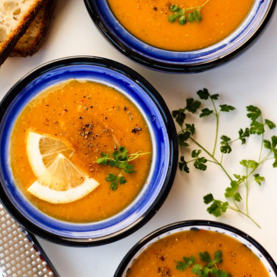 Red Lentil Soup – Vegan