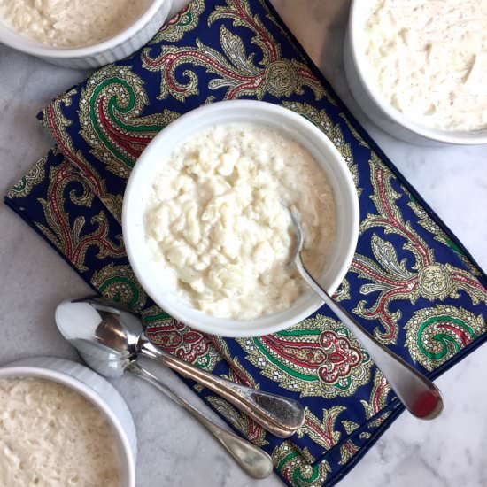 Vanilla Bean Rice Pudding