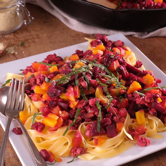 Beet Bolognese