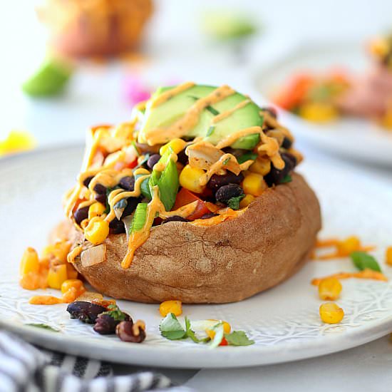 Mexican Stuffed Sweet Potatoes
