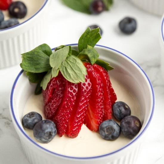 Panna Cotta With Berries