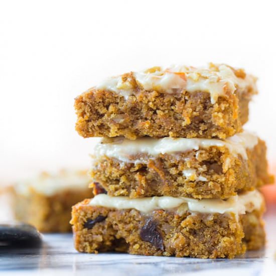 Vegan Carrot Cake Bars