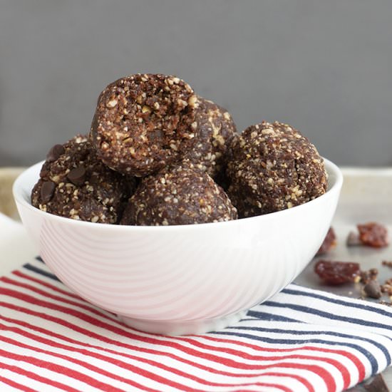 Cherry Chocolate Snack Balls