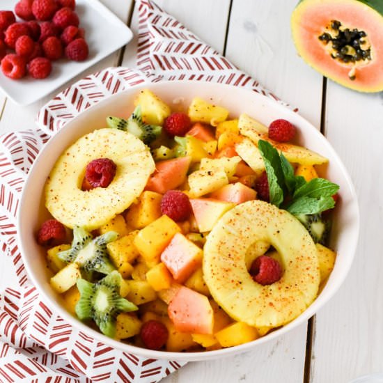 Tropical Fruit Salad, Chili Lime