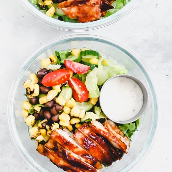 Southwest Salad with BBQ Chicken