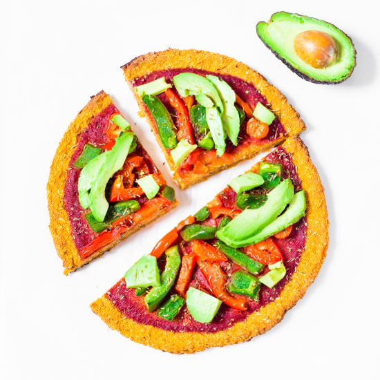 Vegan Sweet Potato Crust Pizza