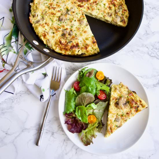 Mushroom and Gruyère Frittata