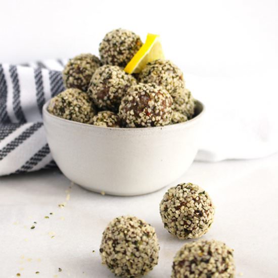 Lemon Ginger Energy Bites