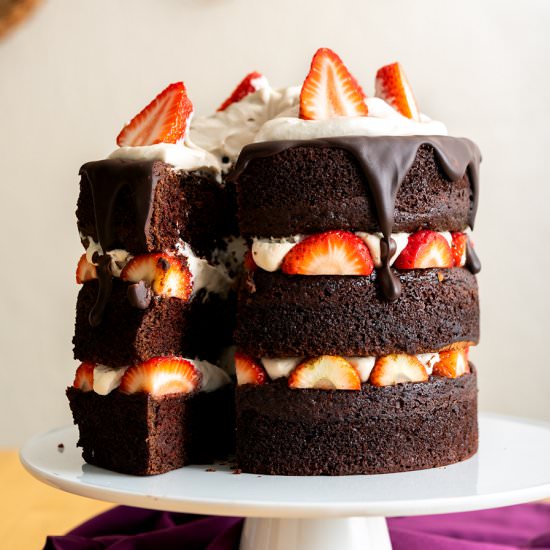 Vegan Chocolate Layer Cake