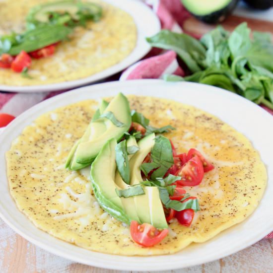 Caprese Avocado Omelette