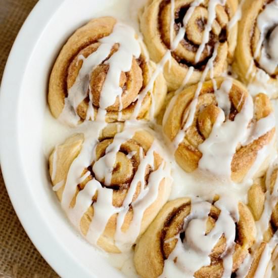 Pumpkin Spice Cinnamon Rolls