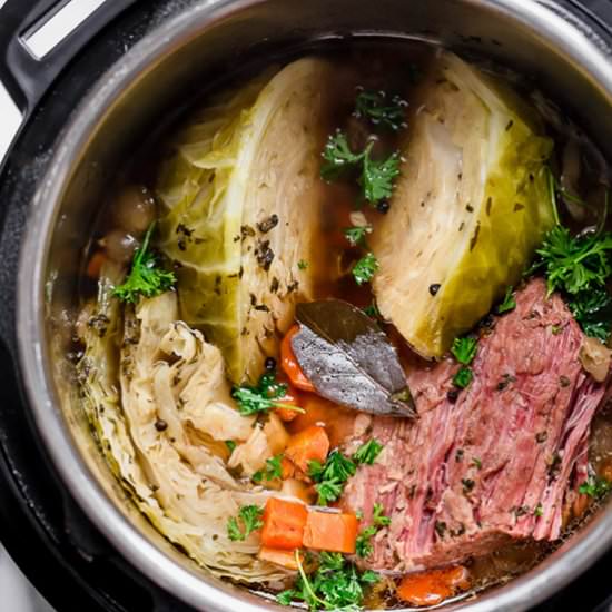 Instant Pot Corned Beef and Cabbage