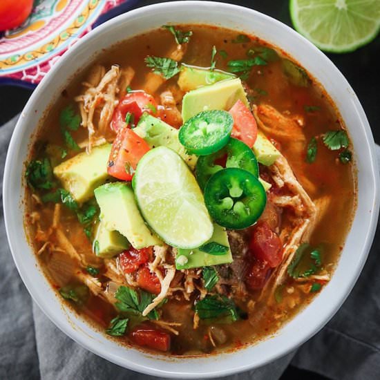 Instant Pot Chicken Tortilla Soup